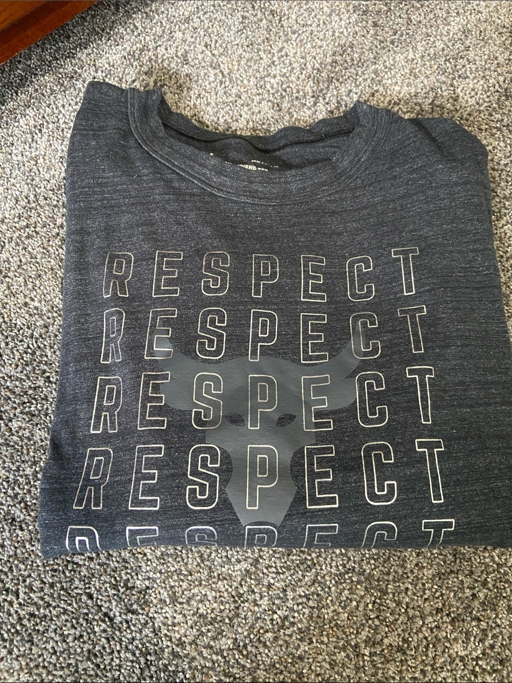 Under Armour  'RESPECT' Graphic Tee - Charcoal Gray